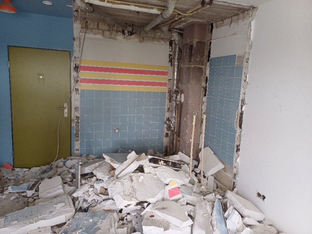 Umbau des Apartmenthauses